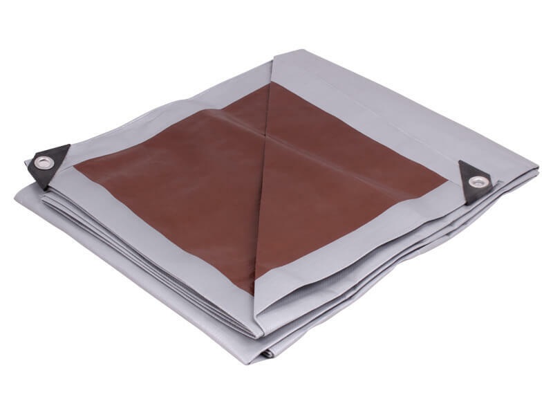 TAVOBAL Zakrývací plachta 6x8 m, PROFI extra silná 210 g/m2, stříbrná, 301276
