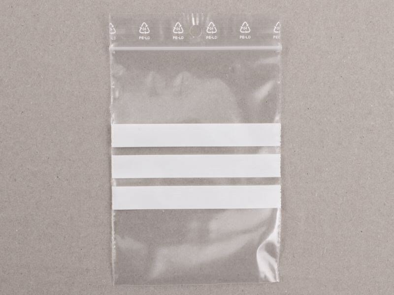 Levně Zip sáčky popisovatelné 4*6 cm, balení 100 ks