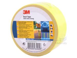 Universální páska 3M - 50 mm * 15 m, Duct Tape - neon žlutá