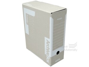 Kartonový archiv box A4 110 mm - bílý