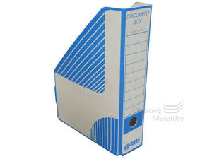 Kartonový box na dokumenty A4 75 mm - modrý