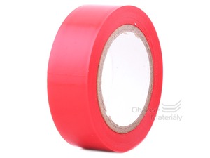 Izolační PVC páska 19 mm * 10 m, červená