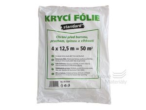 Folie krycí standard 4*12,5 m, čirá