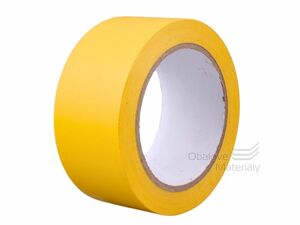 Podlahová lepící PVC páska, žlutá, 50 mm*30 m