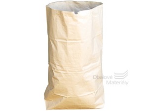 Papírový pytel nebělený 55*110+18 cm - 3-vrstvý