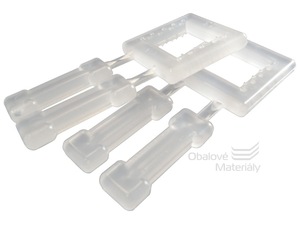 Spony na vázací pásky plastové, šíře 13-15 mm, balení 1000 ks