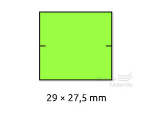 Cenové etikety ZELENÉ pro etiketovací kleště 3ř/11míst, 29*27,5 mm