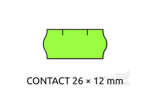 Cenové etikety REFLEXNÍ ZELENÉ, 10 míst 26*12 mm - 6 ks