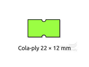 Cenové etikety REFLEXNÍ ZELENÉ, 8 míst 22*12 mm - 6 ks