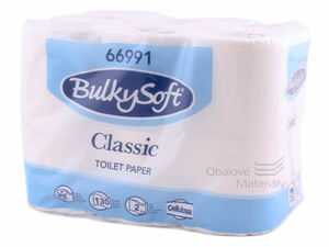Toaletní papír Classic, 12 rolí v balení, návin 15m/role, 2-vrstvý, celulóza