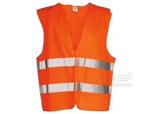 Výstražná reflexní vesta oranžová, velikost XL