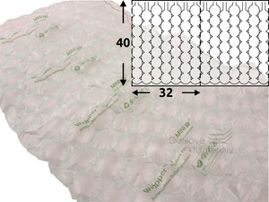 Folie HDPE na vzduchové polštářky Bubble PA2, 400*320 mm, 550 m