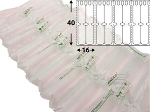 Folie HDPE na vzduchové polštářky Tube EA-2, 400*160 mm, 280 m