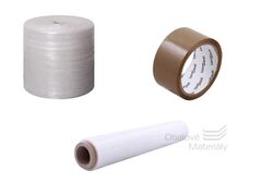 Set bublinková fólie 50cm + hnědá lepicí páska + transparentní stretch fólie
