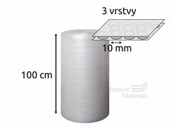 Bublinková fólie třívrstvá 100 cm, role 100 m, 3vrstvá