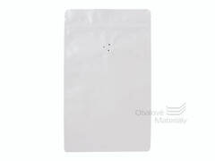 Doypack sáček s ventilem 160*270 mm, 250 g, bílý mat, 10 ks