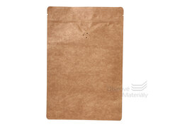 Doypack sáček s ventilem, 200*300 mm, 750 g, KRAFT/AL/PE - 10 ks