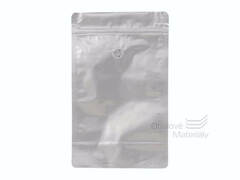 Doypack sáček s ventilem, 180*290 mm, 500 g, ALU lesklý, 10 ks