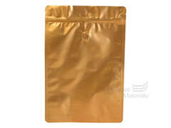 Doypack sáček s ventilem 200*300 mm, 750 g, zlatý mat, 10 ks