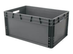 Přepravka euro plná 600*400*270 mm šedá