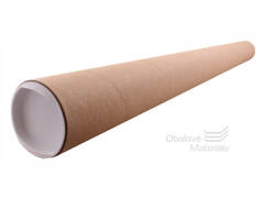 Tubus kartonový 1000*70*3 mm, plastová uzavírací víčka