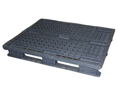 Paleta lehká s ližinami 1200*1000*160 mm, černá, materiál PE