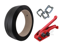 Sada PP vázací pásky, napínače a drátových spon, šíře 12 mm