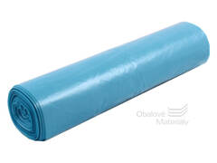 Pytle na odpad LDPE 120l, 70*110 cm, typ 60, role 25 ks, modré