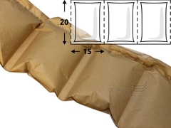 Papírová BIO role na vzduchové polštářky CA3-2, 200*150 mm, 200 m