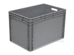 Přepravka euro plná 600*400*400 mm šedá