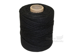 Provázek bavlněný černý 110m, tloušťka 2 mm