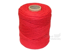 Provázek bavlněný červený 110m, tloušťka 2 mm