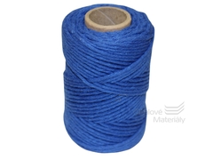 Provázek bavlněný modrý 57m, tloušťka 2 mm