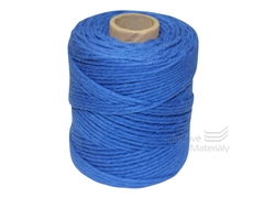 Provázek bavlněný modrý 110m, tloušťka 2 mm