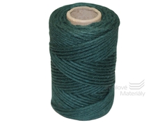 Provázek bavlněný zelený 57m, tloušťka 2 mm