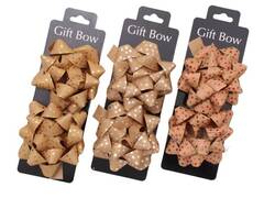 Rozetka na dárky 10 cm, kraft, balení 2 ks