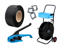 Sada PP vázací pásky, napínače, odvíječe a drátových spon, šíře 12 mm