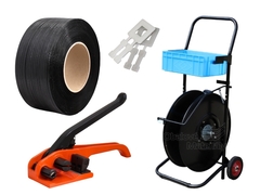 Sada PP vázací pásky, napínače, odvíječe a plastových spon, šíře 12 mm