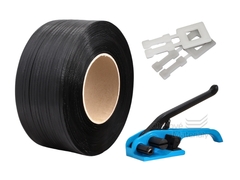 Sada PP vázací pásky, napínače a plastových spon, šíře 12 mm