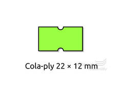 Cenové etikety REFLEXNÍ ZELENÉ, 8 míst 22*12 mm - 6 ks