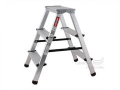 Schůdky ALU DHR 403 oboustranné, 2x3 stupně