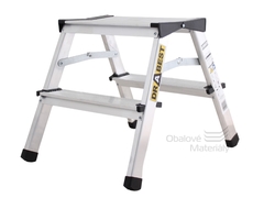 Schůdky ALU DHR 402 oboustranné, 2x2 stupně