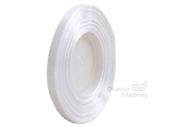 Stuha dárková bílá hladká, 6mm*32m