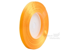 Stuha dárková oranžová hladká, 6mm*32m