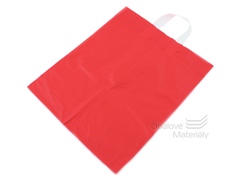 Taška LDPE 38*46+4 cm s uchem ČERVENÁ