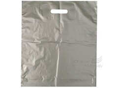 Taška LDPE 38*45+5 cm průhmat ŠEDÁ