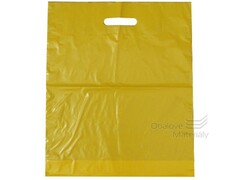 Taška LDPE 38*45+5 cm průhmat ŽLUTÁ