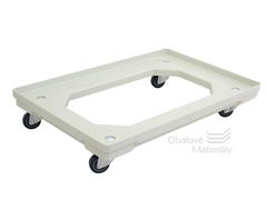 Vozík pod přepravky 600*400 mm, 4 otočná kolečka 50 mm (malá)