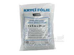 Zakrývací folie extra silná 4*5 m, šedá