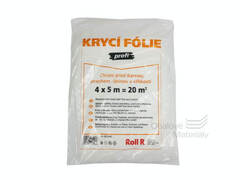 Folie krycí profi,  4*5 m, čirá